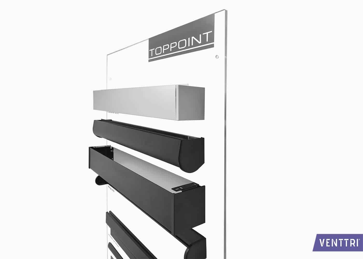 Winkeldisplay van plexiglas